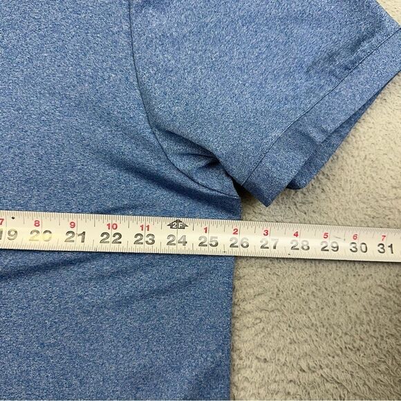 William Murray Polo Shirt Mens XXL Blue Golf Stretch Performance Contrast Plaid - Picture 11 of 16